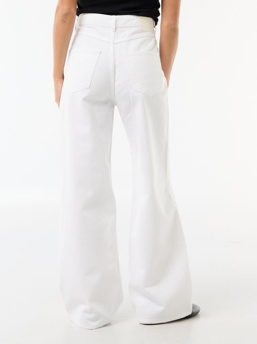 Wide-Leg-Destroy-Hose mit tiefer Taille - Kiabi