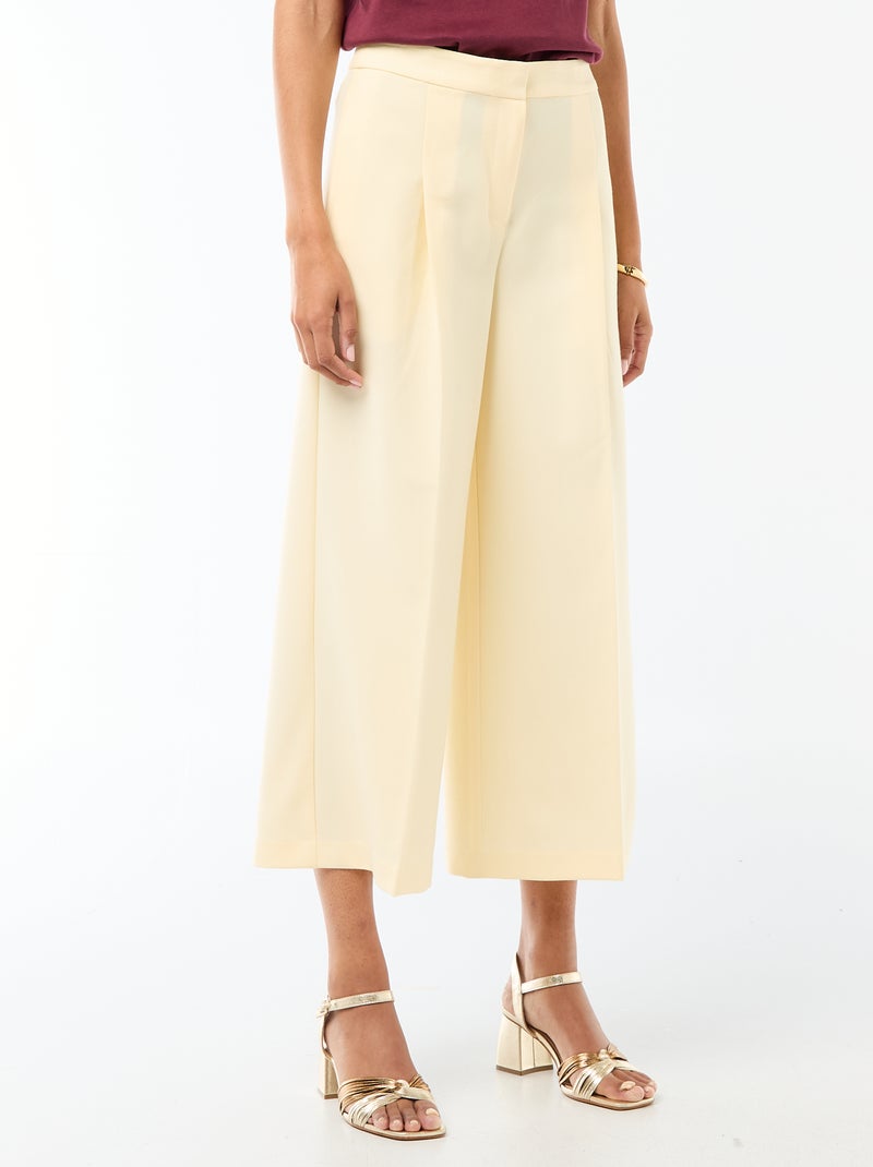 Wide-Leg Dress Pants Beige - Kiabi