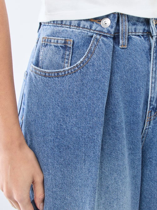 Wide leg high-waisted jeans - Kiabi