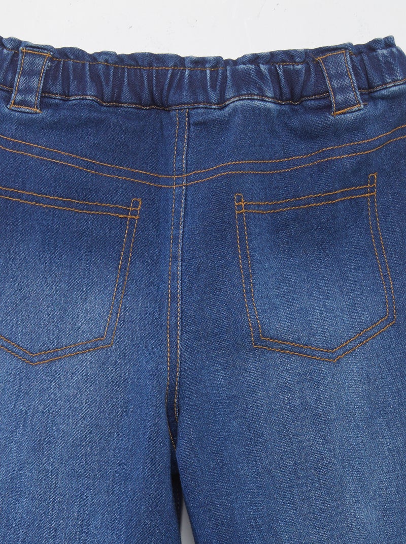 Wide-Leg-Hose – Kollektion "leichtes Anziehen" BLAU - Kiabi