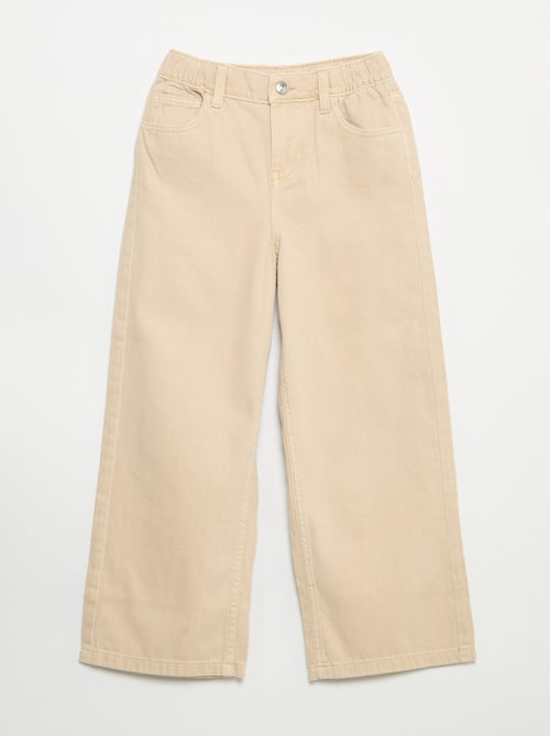 Wide-Leg Hose mit regulierbarer Taille - Kiabi