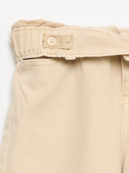 Wide-Leg Hose mit regulierbarer Taille - Kiabi