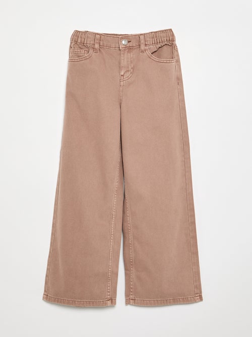 Wide-Leg Hose mit regulierbarer Taille - Kiabi