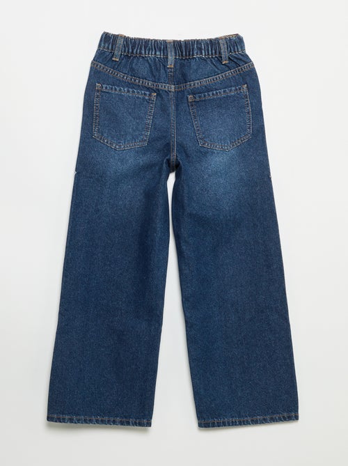 Wide-Leg-Hose mit Stickereien - Kiabi
