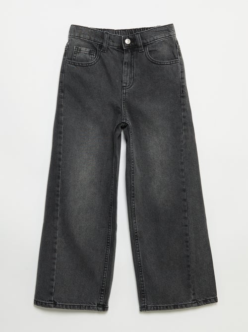 Wide-Leg-Hose mit Stickereien - Kiabi