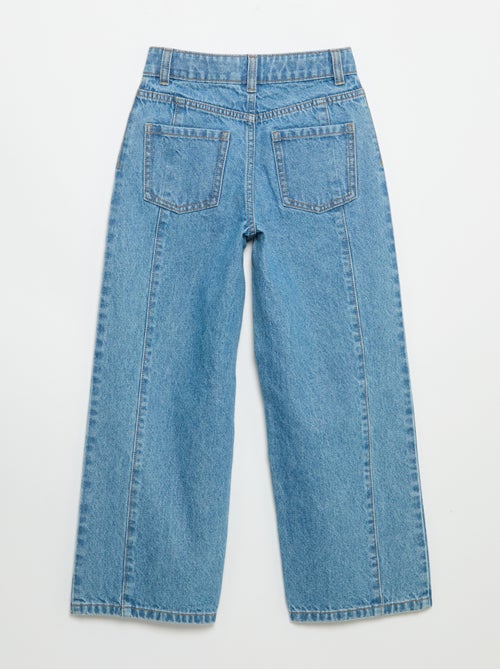 Wide-Leg-Hose mit Ziernieten - Kiabi