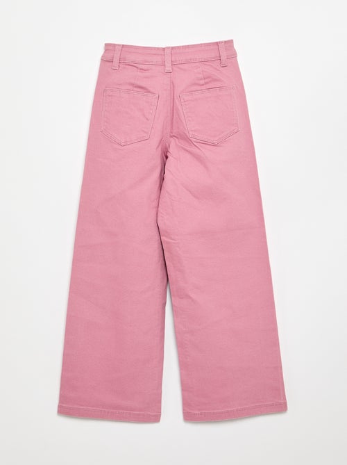 Wide-Leg-Hose ohne Vordertaschen - Kiabi