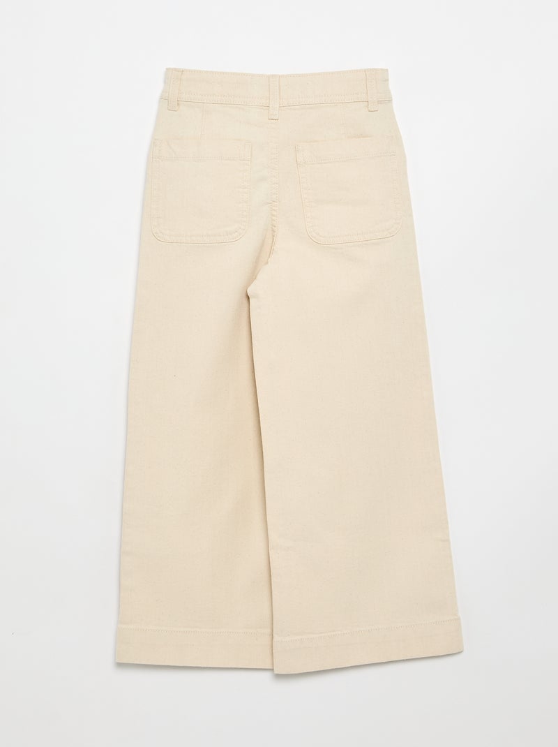 Wide Leg Hose / weite Passform Blanc - Kiabi