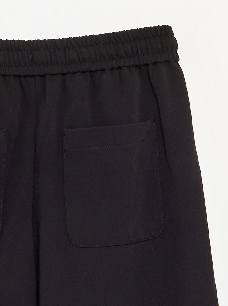 Wide-Leg-Hose / weiter Schnitt Noir - Kiabi