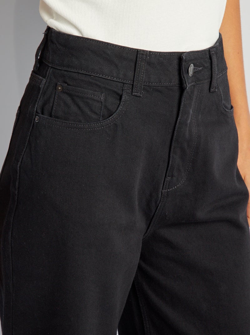 Wide Leg Jeans - L32 BLACK - Kiabi