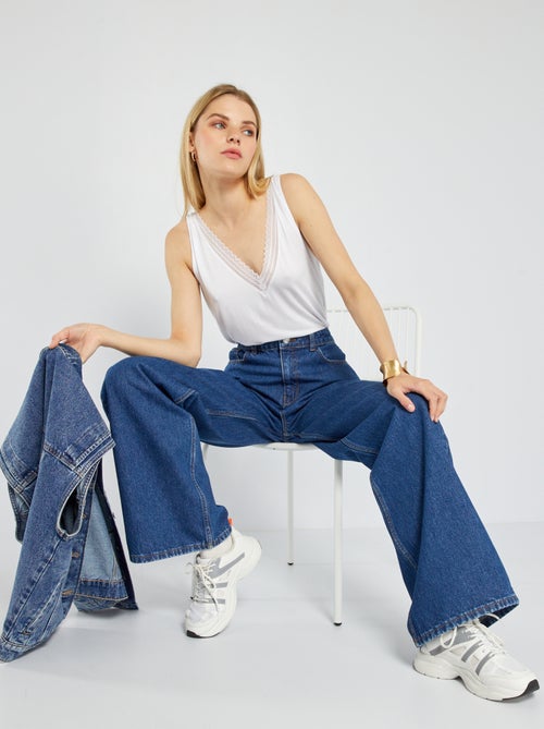Wide-Leg-Jeans - L32 - Kiabi Wide-Leg-Jeans - L32 - Kiabi