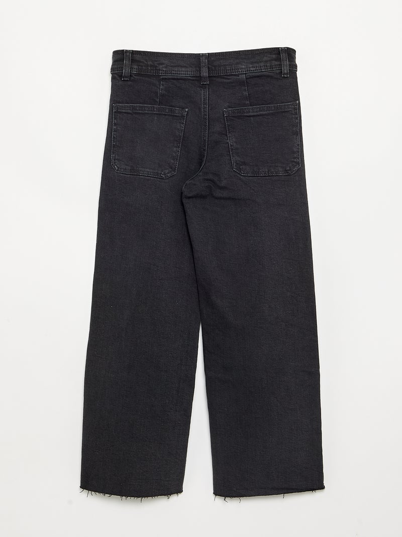 Wide-leg jeans Black - Kiabi