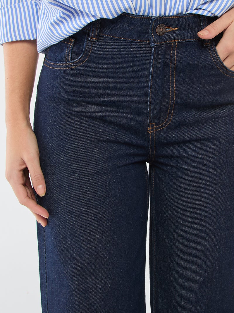 Wide Leg Jeans Blau - Kiabi
