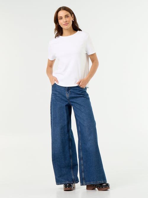 Wide Leg Jeans - Kiabi Wide Leg Jeans - Kiabi