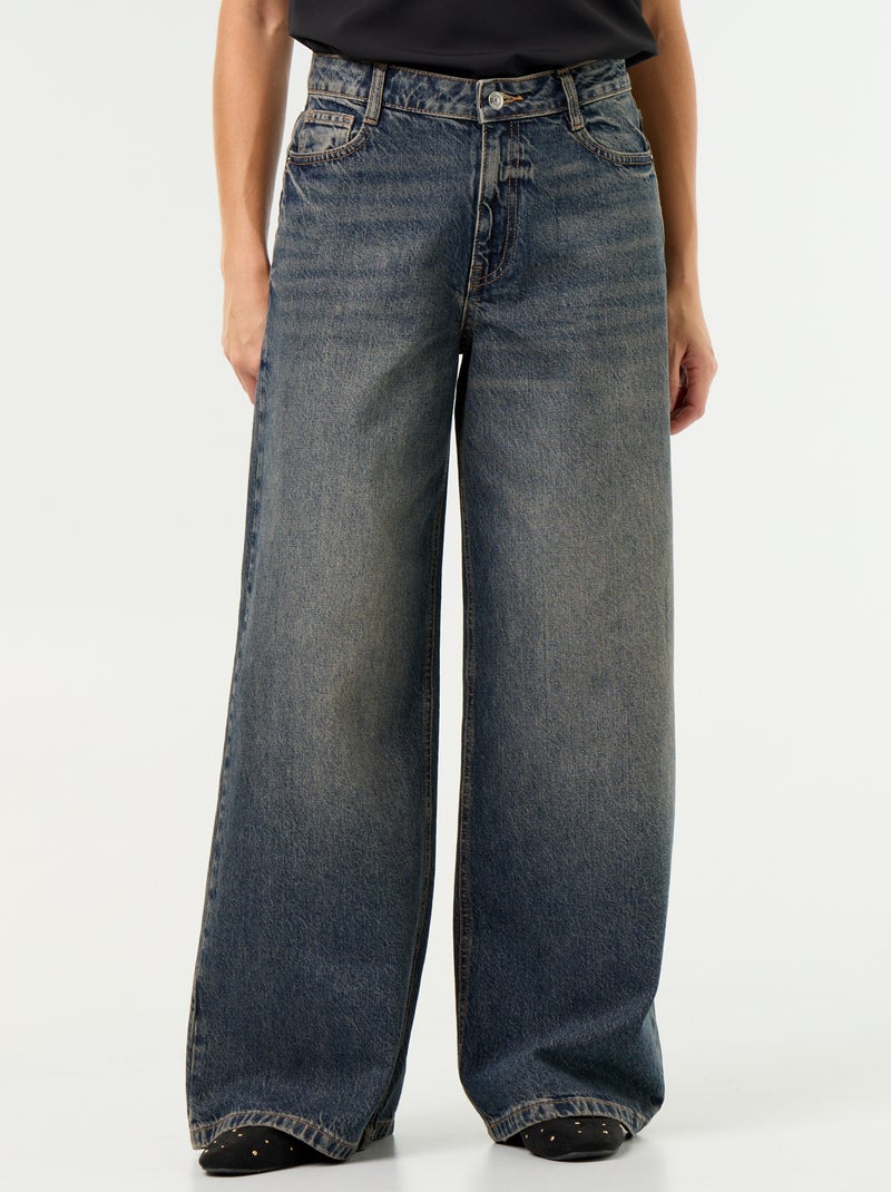 Wide Leg Jeans Blue - Kiabi