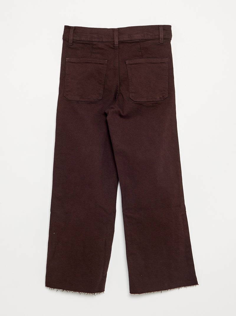 Wide-leg Jeans Braun - Kiabi