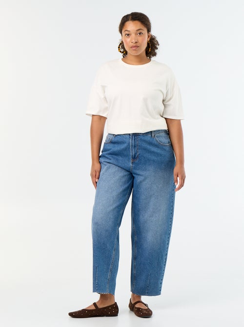 Wide-Leg Jeans mit 5 Taschen - Kiabi