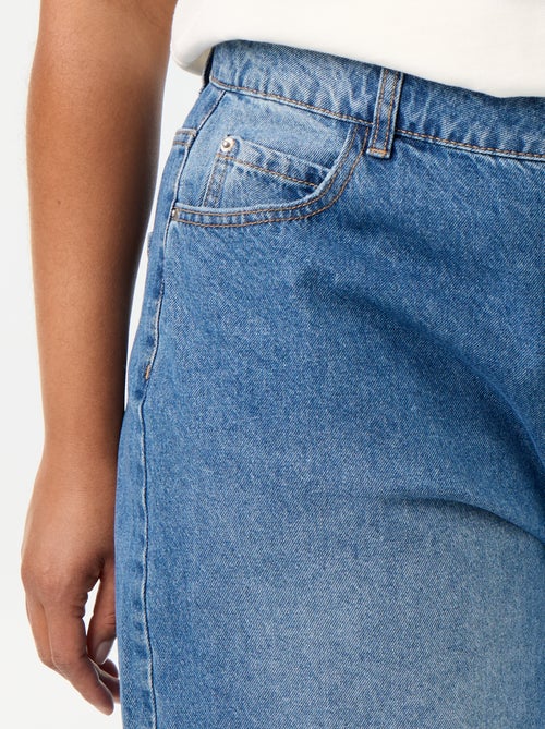 Wide-Leg Jeans mit 5 Taschen - Kiabi