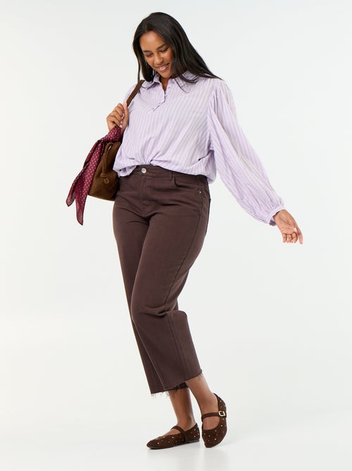 Wide-Leg Jeans mit 5 Taschen - Kiabi