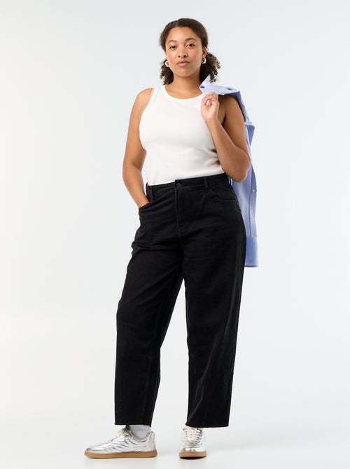 Wide-Leg Jeans mit 5 Taschen - Kiabi