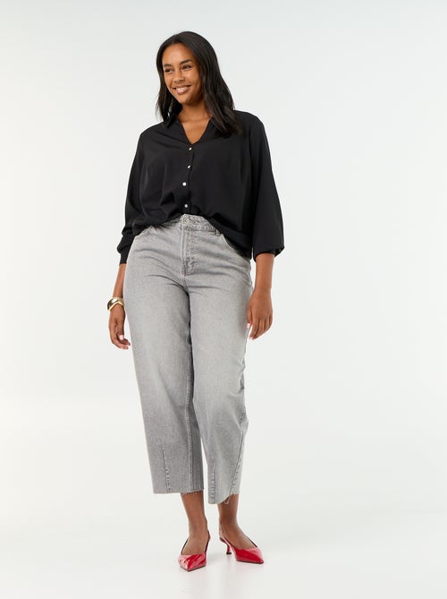Wide-Leg Jeans mit 5 Taschen - Kiabi Wide-Leg Jeans mit 5 Taschen - Kiabi