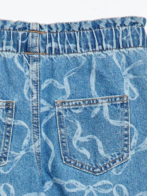 Wide-Leg Jeans mit Fantasie-Print - Kiabi