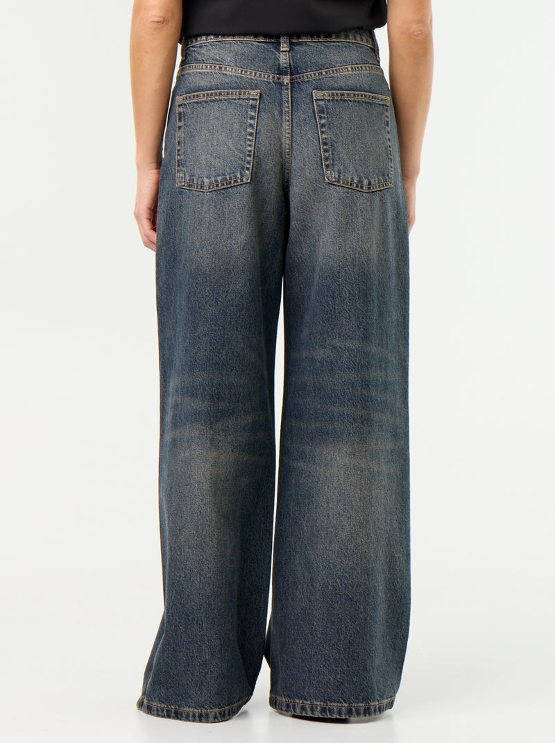Wide-Leg-Jeans / weiter Schnitt Blau - Kiabi