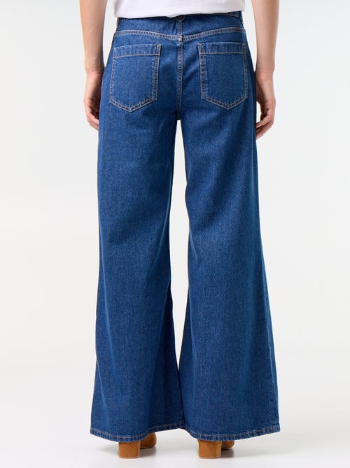 Wide-Leg-Jeans / weiter Schnitt mit aufgesetzten Taschen - Kiabi