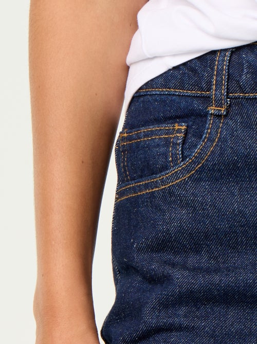 Wide Leg Jeans with Cuffed Hem - Kiabi Wide Leg Jeans with Cuffed Hem - Kiabi