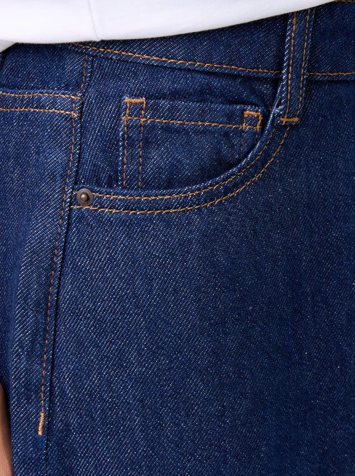 Wide-leg jeans with decorative ties at the hem - Kiabi Wide-leg jeans with decorative ties at the hem - Kiabi