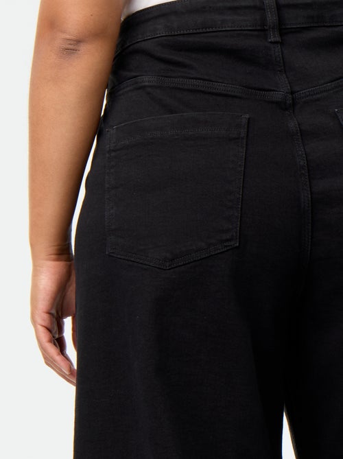 Wide-leg jeans with patch pockets - Kiabi