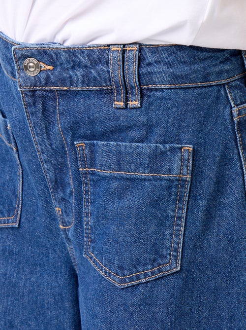 Wide Leg Jeans with Patch Pockets - Kiabi