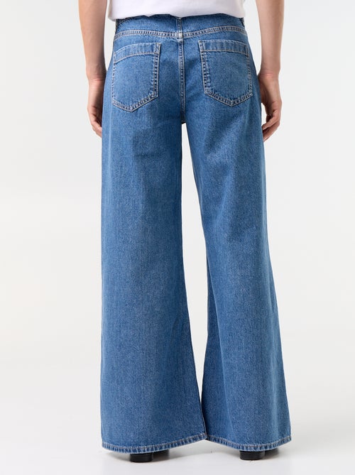 Wide Leg Jeans with Patch Pockets - Kiabi