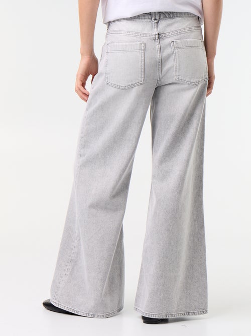 Wide Leg Jeans with Patch Pockets - Kiabi