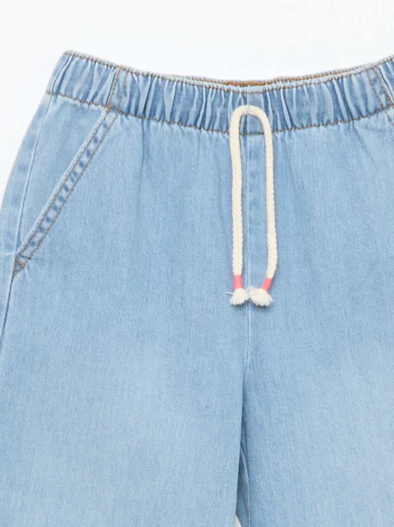 Wide-leg jogger pants Blue - Kiabi