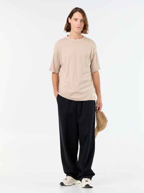 Wide-Leg Lightweight Fleece Joggers - Kiabi