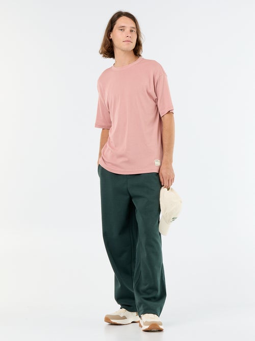 Wide-Leg Lightweight Fleece Joggers - Kiabi