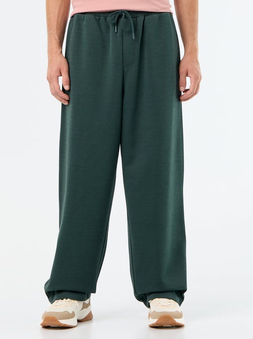 Wide-Leg Lightweight Fleece Joggers - Kiabi