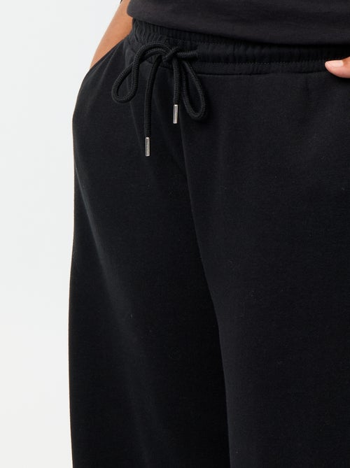 Wide-leg plain joggers - Kiabi