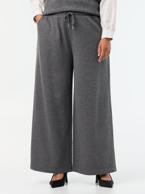 Wide-leg plain joggers - Kiabi Wide-leg plain joggers - Kiabi