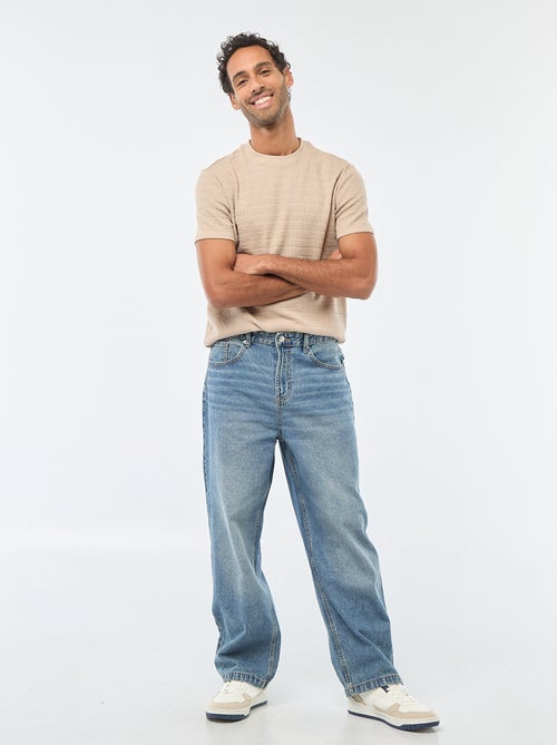 Wide Leg / Relaxed Fit 5-Pocket Jeans - Kiabi