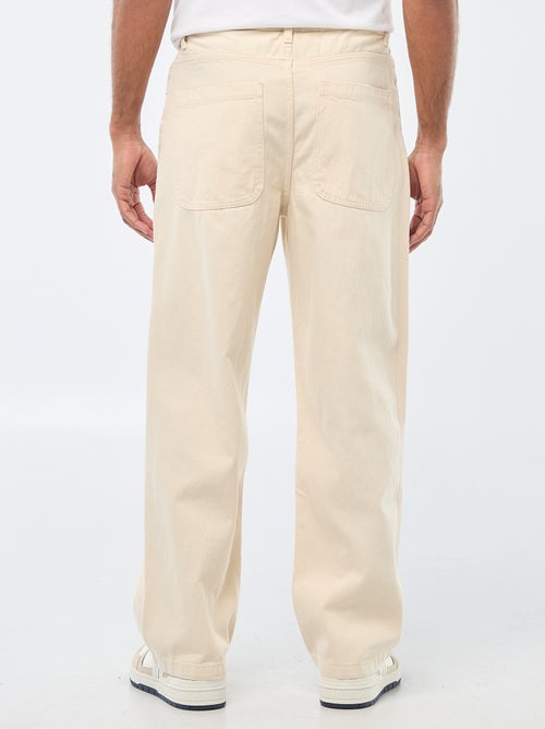 Wide Leg / Relaxed Fit 5-Pocket Jeans - Kiabi