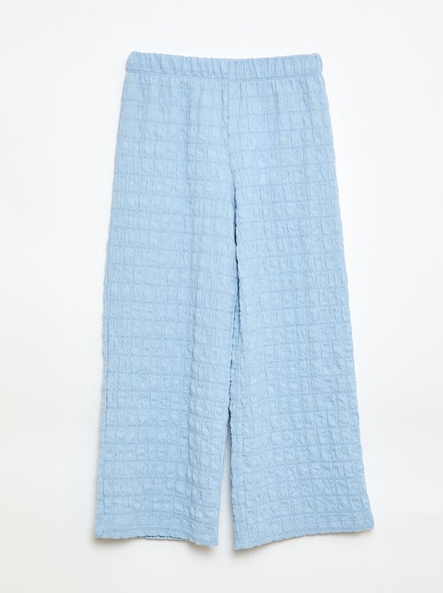 Wide-leg Stretch Knit Trousers - Kiabi