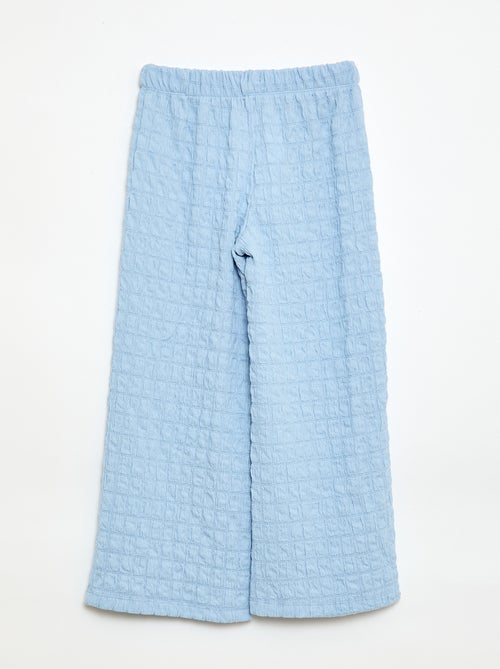 Wide-leg Stretch Knit Trousers - Kiabi