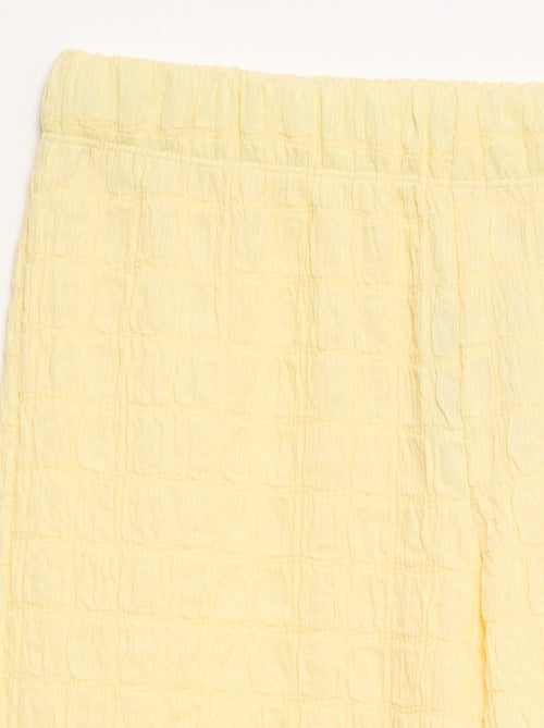 Wide-leg Stretch Knit Trousers - Kiabi