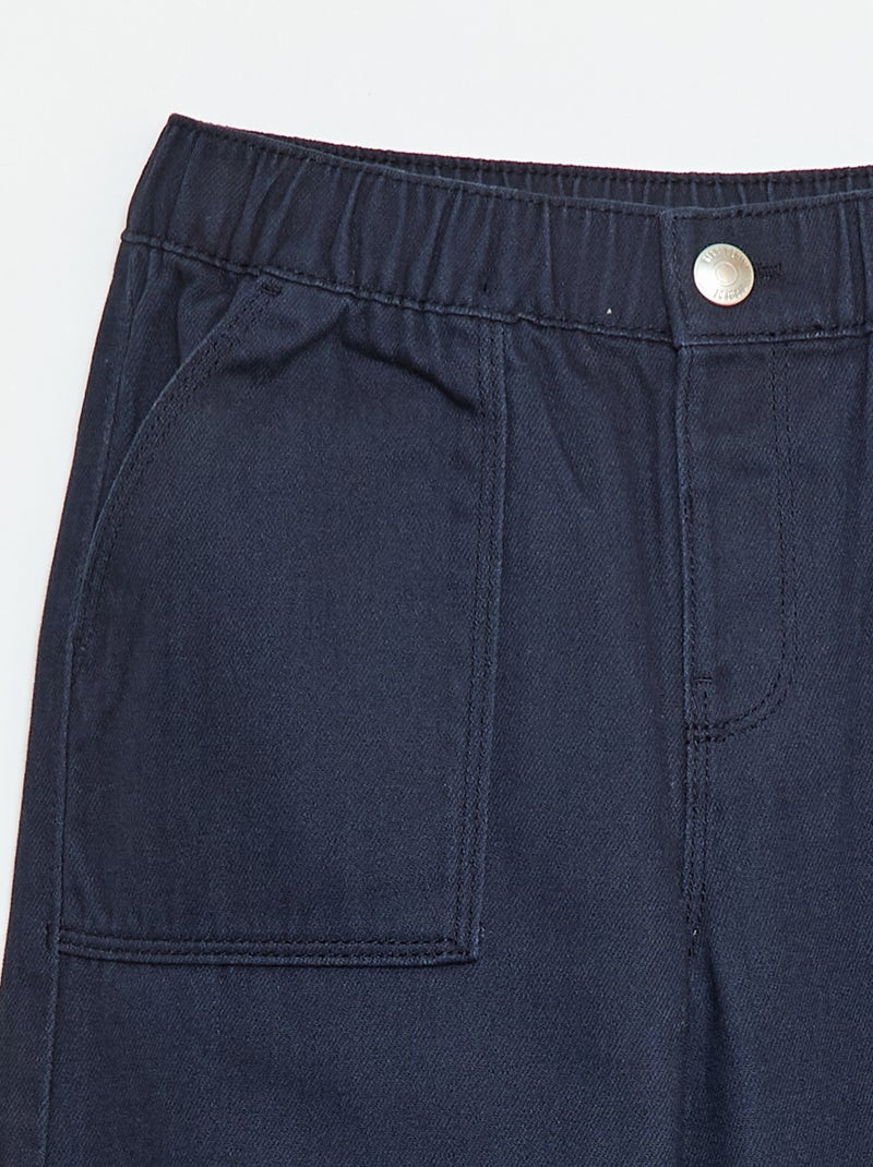 Wide Leg Trousers - Extra Comfortable Fit Blue - Kiabi
