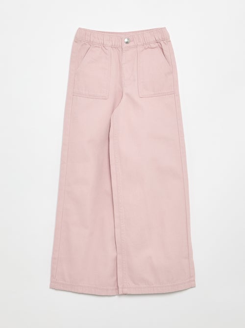 Wide leg trousers - fitted cut - Kiabi