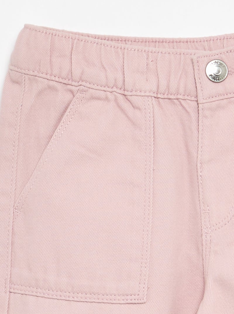 Wide leg trousers - fitted cut Purple - Kiabi