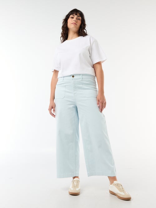Wide Leg Trousers - Standard Waist - Kiabi