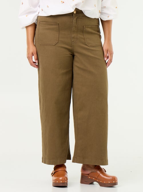 Wide Leg Trousers - Standard Waist - Kiabi